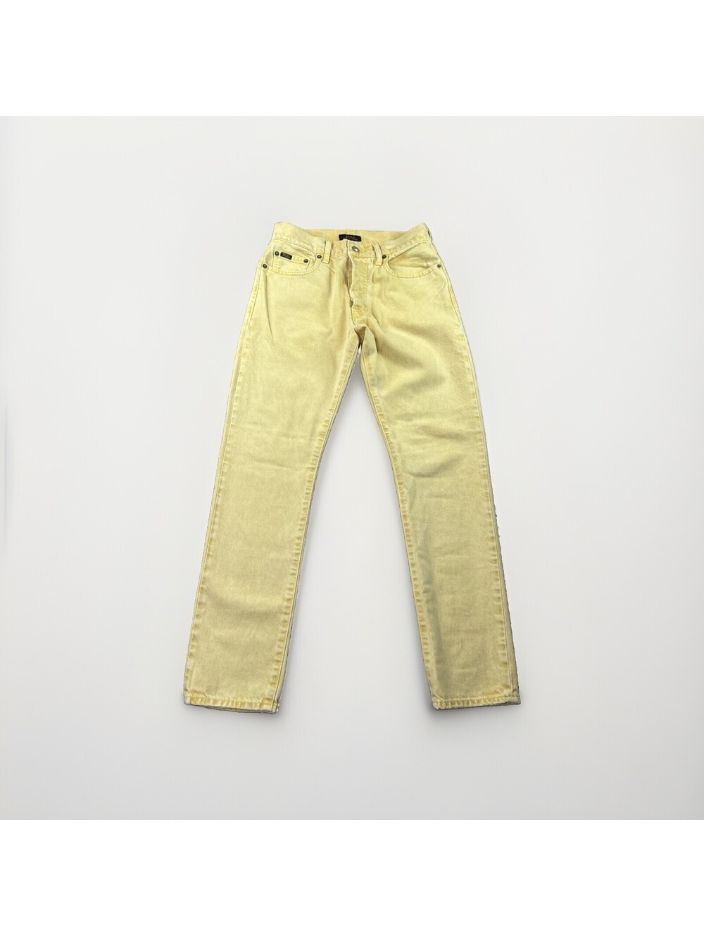 Polo Ralph Lauren The Callen High Rise Slim Jeans Yellow Logo 26R